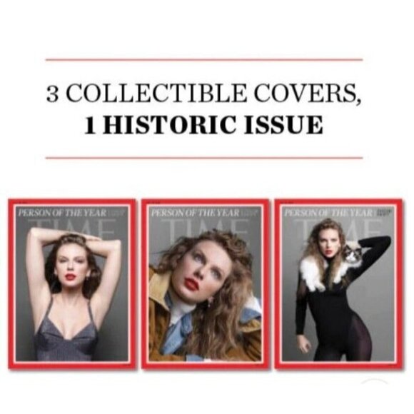 Taylor Swift Time Magazine Person of the Year Dec 2023 Bundle All 3 Covers New - Picture 1 of 7